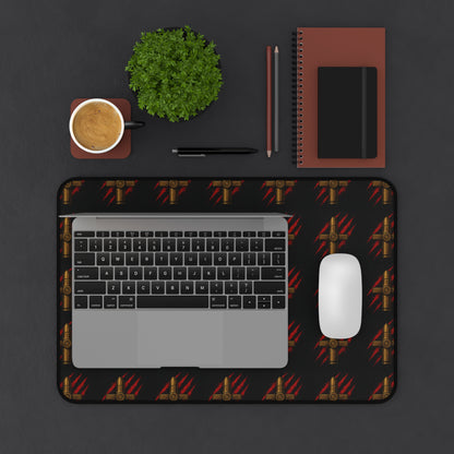 Desk Mat - Rebellious Style Bullet & Claw Design for Gamers and Creatives