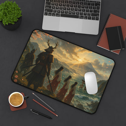 Desk Mat - Samurai Landscape Japan-Inspired Table Protector