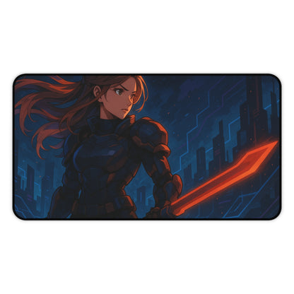 Futuristic Gamer Desk Mat - Stylish Mouse Pad for Gaming, Home Office, or Study - Perfect Gift for Tech Lovers, Nerds, and Gamers