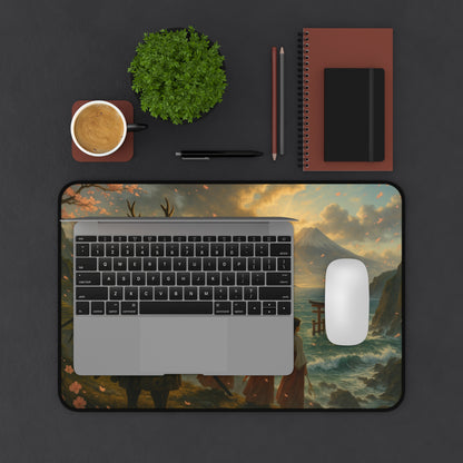 Desk Mat - Samurai Landscape Japan-Inspired Table Protector