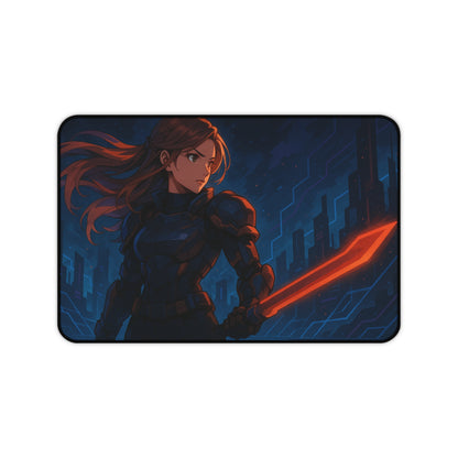 Futuristic Gamer Desk Mat - Stylish Mouse Pad for Gaming, Home Office, or Study - Perfect Gift for Tech Lovers, Nerds, and Gamers