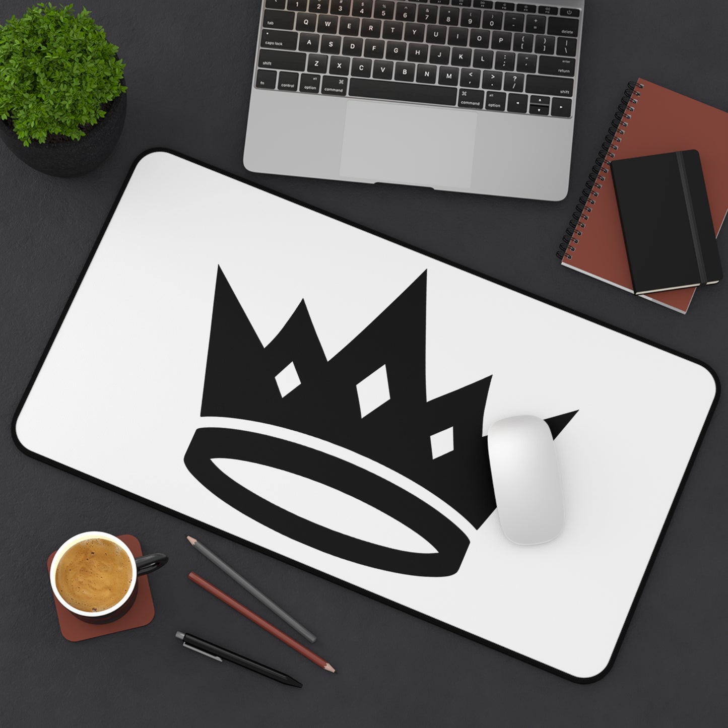 Crown Desk Mat - Stylish Office Decor for Gamers, Students, and Creatives, Perfect Gift for Birthdays, Graduations, and Workspaces