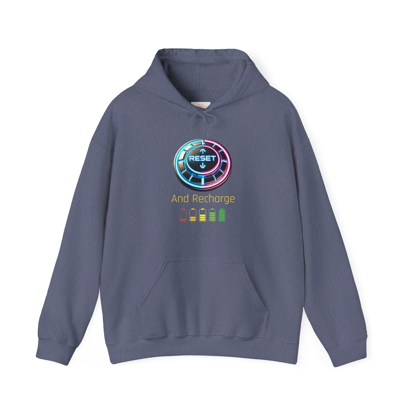 Reset and Recharge Graphic Hoodie for Relaxation