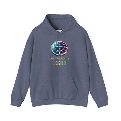 Reset and Recharge Graphic Hoodie for Relaxation