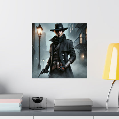 Gunslinger Matte Poster – Gritty Western-Inspired Wall Art for Gamers & Storytellers
