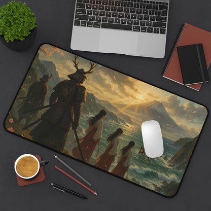 Desk Mat - Samurai Landscape Japan-Inspired Table Protector