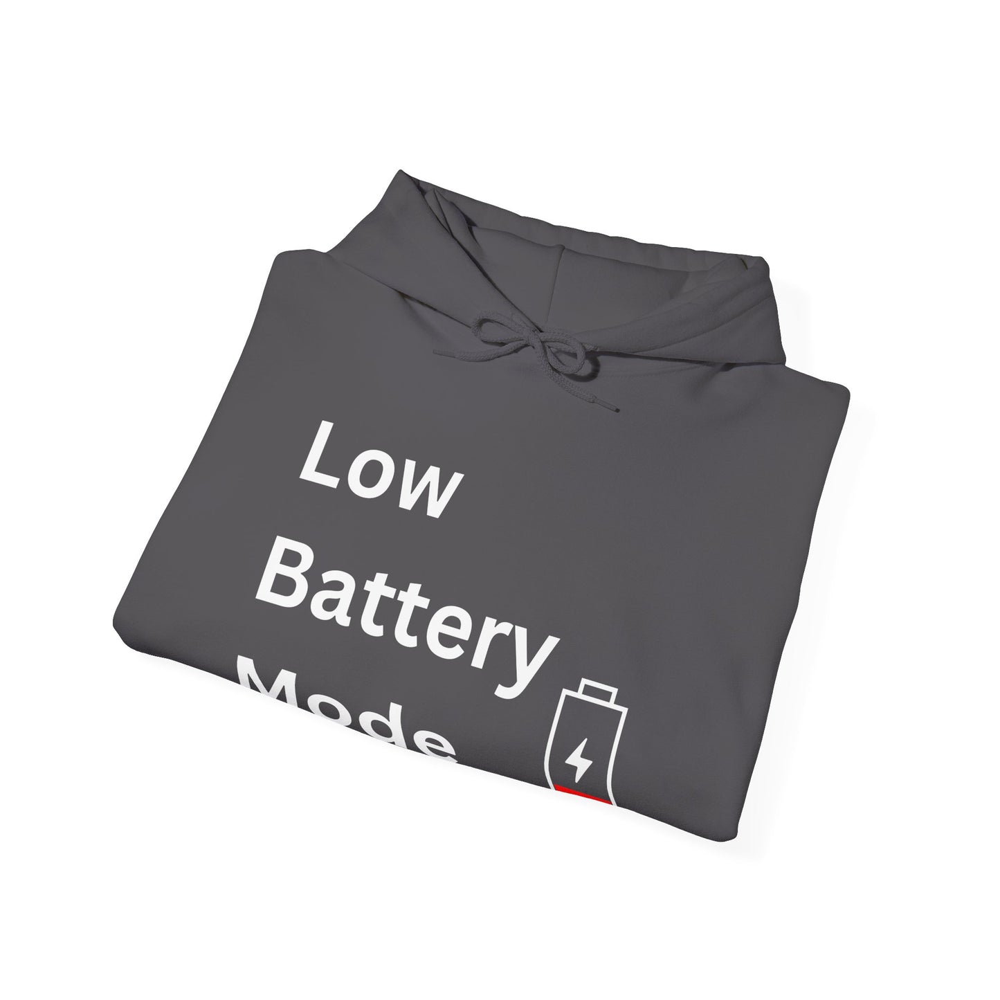 Low Battery Mode Hoodie - Unisex Heavy Blend™ Sweatshirt for Tech Lovers