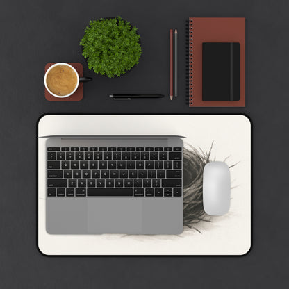 Serene Nest Desk Mat - Cozy Office Decor, Home Office Accessory, Gift for Nature Lovers, Minimalist Workplace, Eggs in Nest Design