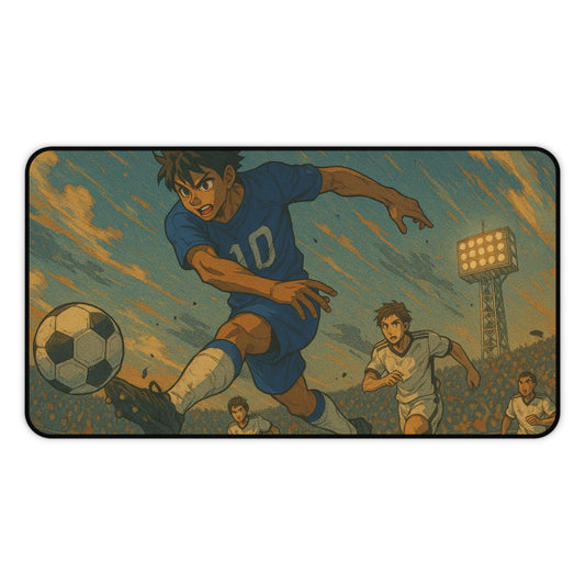 Soccer Themed Desk Mat, Perfect for Gamers, Sports Lovers, Home Office Essentials, Gifts for Coaches, Students