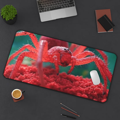 Vibrant Red Spider Desk Mat - Fun & Unique Office Decor