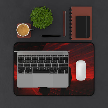 Anime Romantic Sunset Desk Mat, Perfect for Home Office, Gamer Setup, Gifts for Couples, Valentine's Day, Desk Accessories