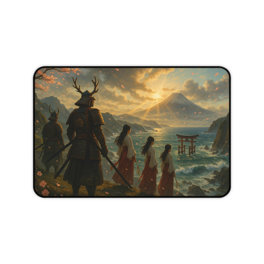 Desk Mat - Samurai Landscape Japan-Inspired Table Protector