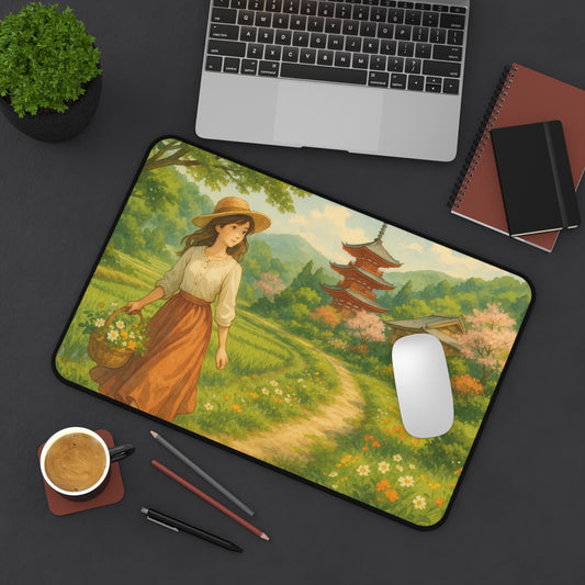 Serene Landscape Desk Mat - Perfect for Home Office, Gift for Nature Lovers, Eco-Friendly, Desk Accessory, Office Decor