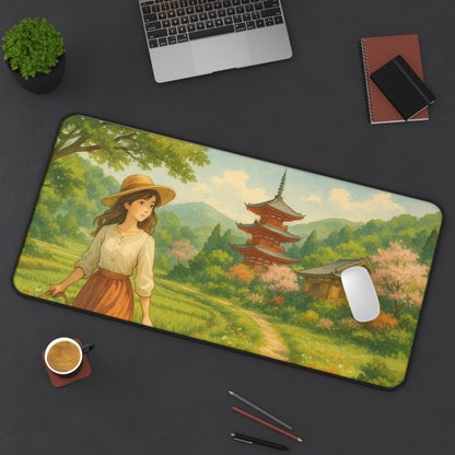 Serene Landscape Desk Mat - Perfect for Home Office, Gift for Nature Lovers, Eco-Friendly, Desk Accessory, Office Decor