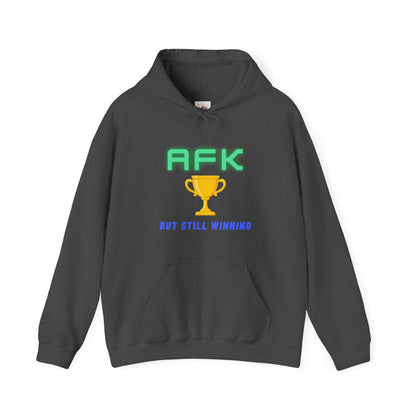 AFK But Still Winning Hoodie - Unisex Heavy Blend Sweatshirt for Gamers