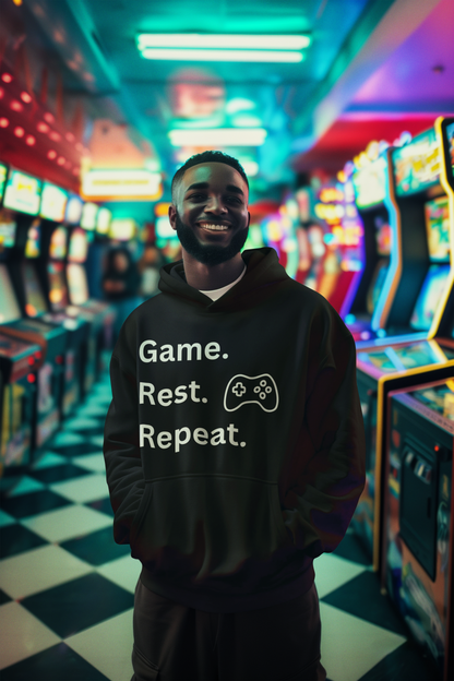 🎮 Game, Chill, Repeat Hoodie – The Perfect Blend of Comfort & Play