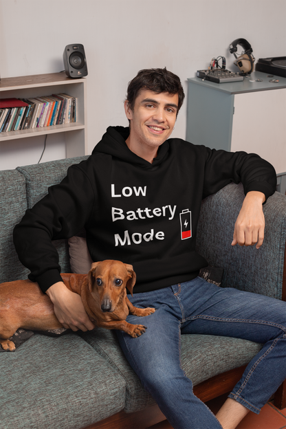 Low Battery Mode Hoodie - Unisex Heavy Blend™ Sweatshirt for Tech Lovers