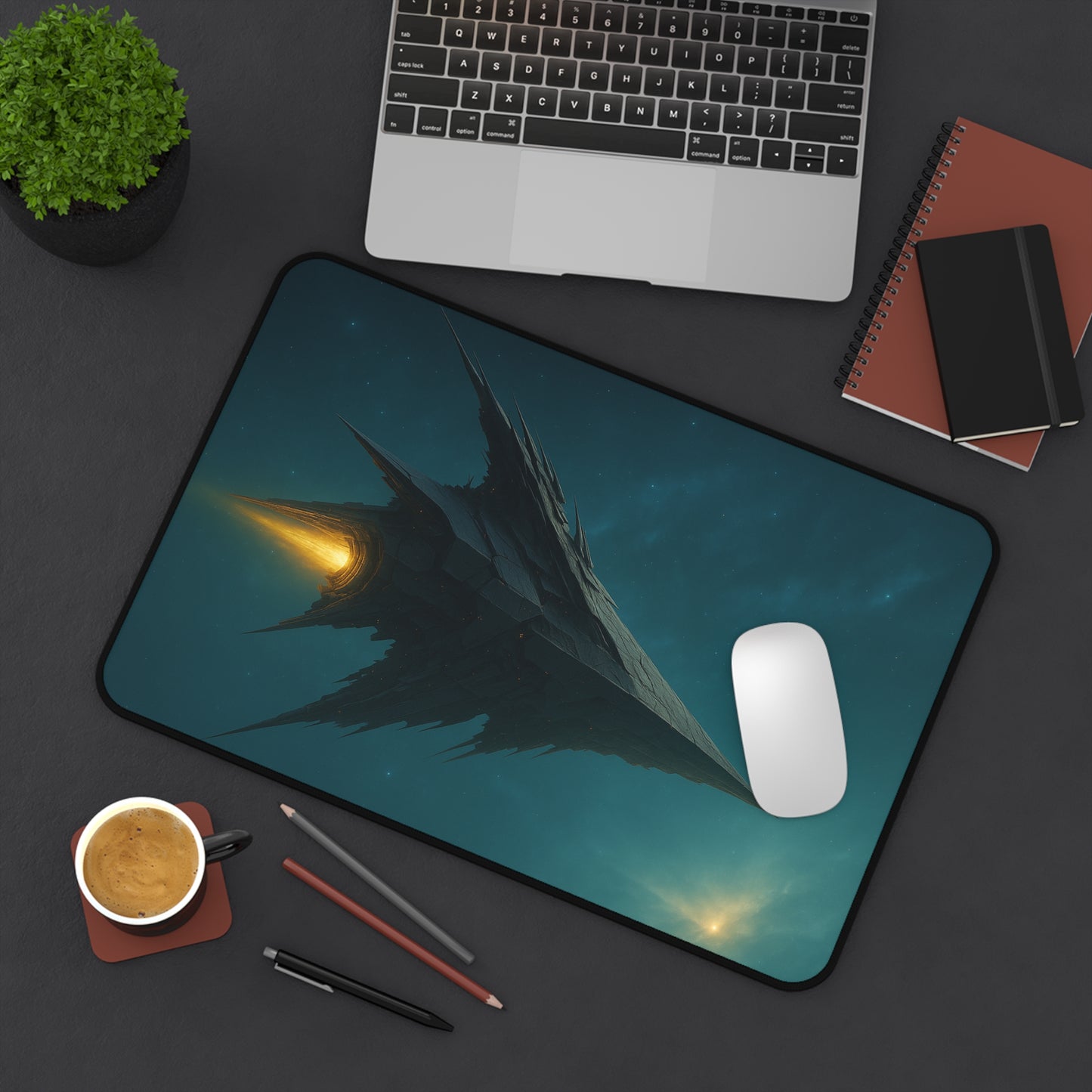 Futuristic Desk Mat for Gamers, Unique Gaming Setup, Office Accessories, Sci-Fi Home Decor, Perfect for Birthdays, Christmas