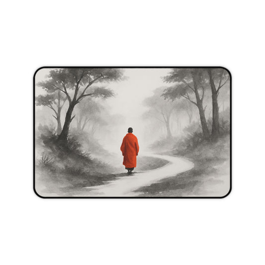 Peaceful Landscape Desk Mat, Meditation Desk Accessory, Office Decor, Zen Yoga Gift, Calm Workspace, Perfect for Mindfulness