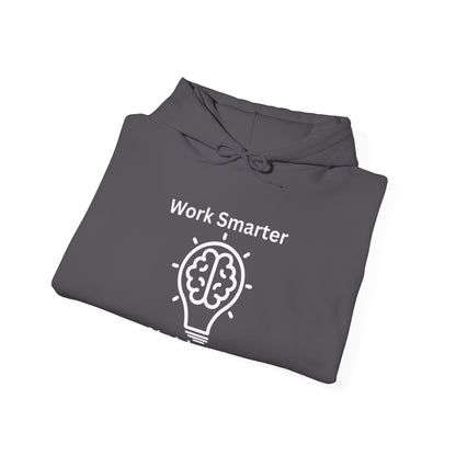 Work Smarter Unisex Hoodie - Motivational Heavy Blend Sweatshirt
