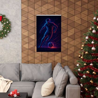 Futuristic Soccer Warrior Poster – Gamer Edition