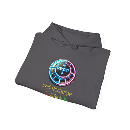 Reset and Recharge Graphic Hoodie for Relaxation