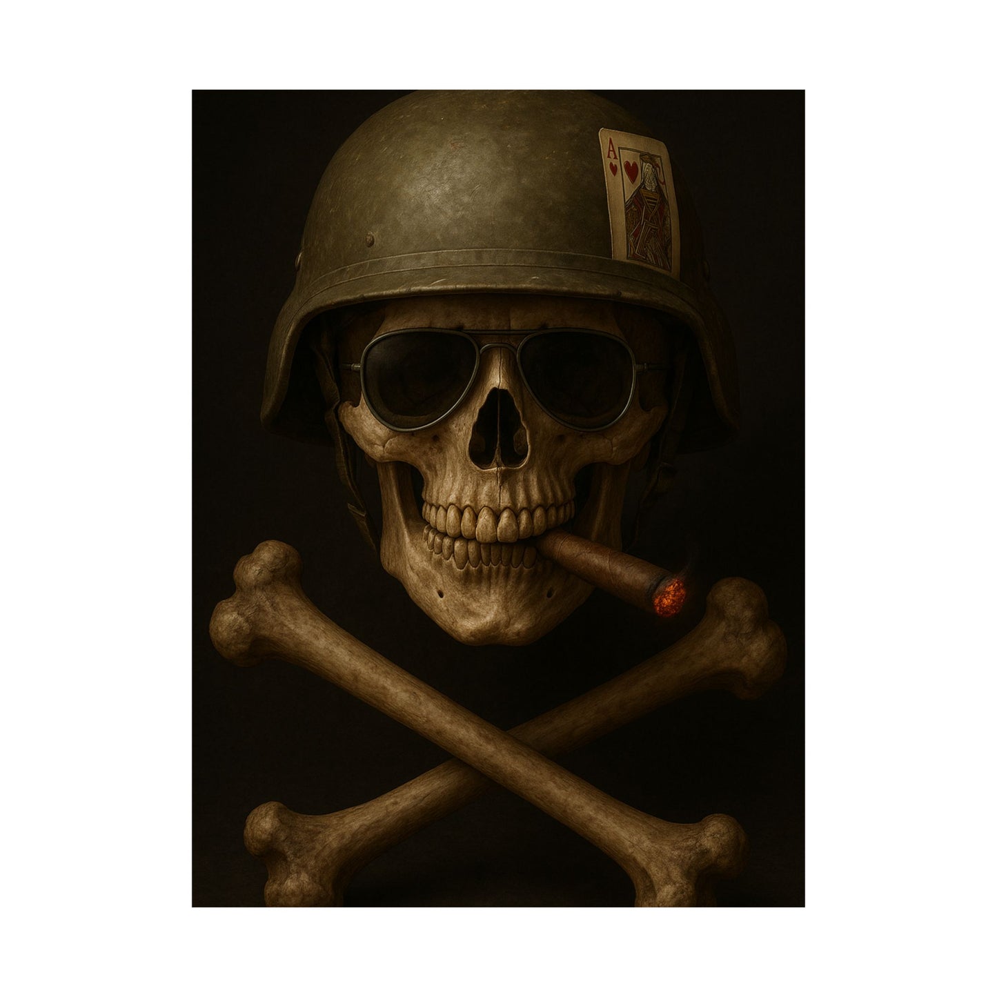 Ace – Tactical Skull Matte Poster