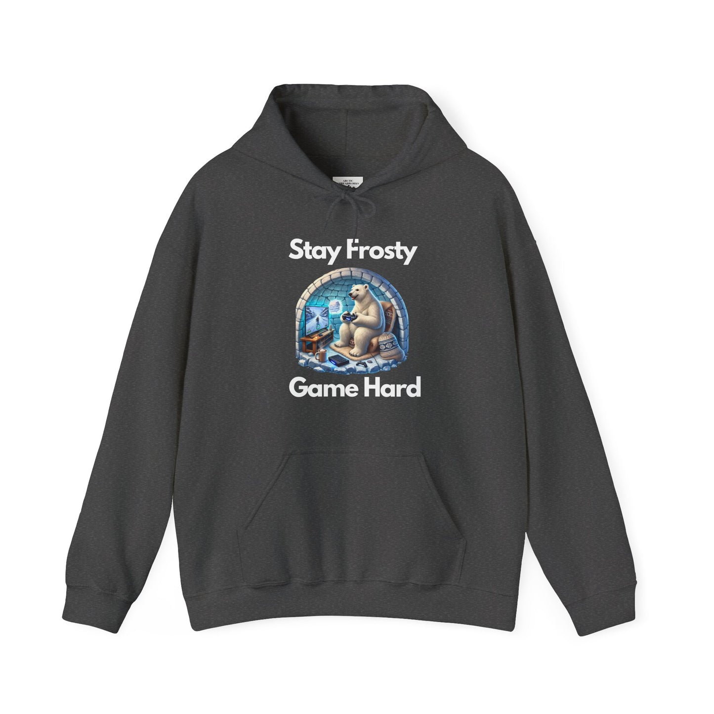🎮 Stay Frosty Game Hard Hoodie – Level Up Your Comfort & Style