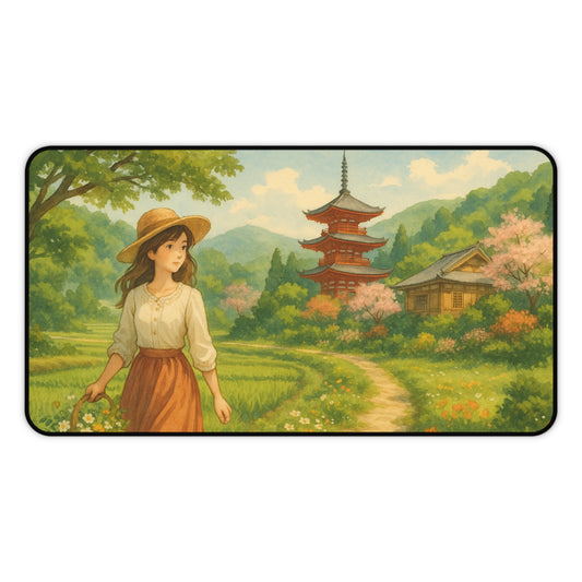 Serene Landscape Desk Mat - Perfect for Home Office, Gift for Nature Lovers, Eco-Friendly, Desk Accessory, Office Decor