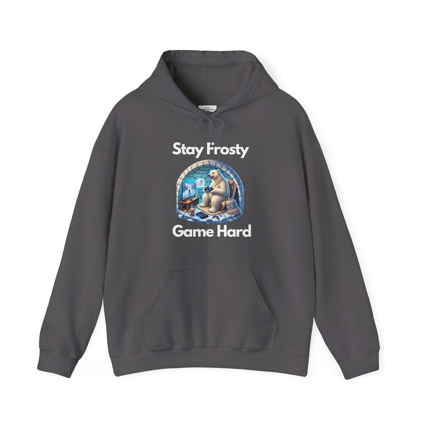 🎮 Stay Frosty Game Hard Hoodie – Level Up Your Comfort & Style
