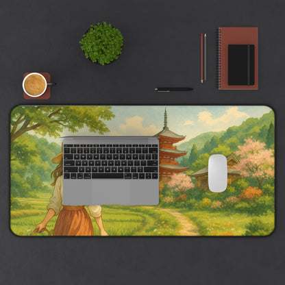 Serene Landscape Desk Mat - Perfect for Home Office, Gift for Nature Lovers, Eco-Friendly, Desk Accessory, Office Decor