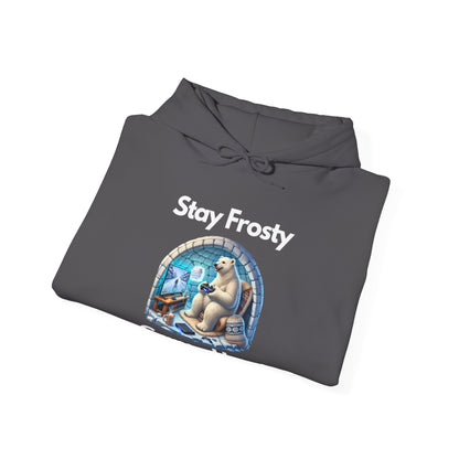 🎮 Stay Frosty Game Hard Hoodie – Level Up Your Comfort & Style