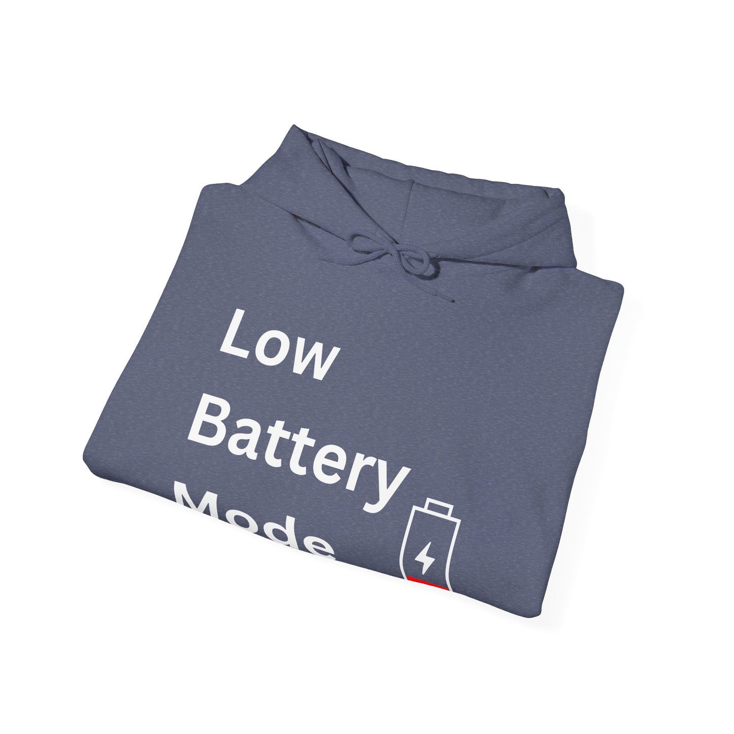 Low Battery Mode Hoodie - Unisex Heavy Blend™ Sweatshirt for Tech Lovers