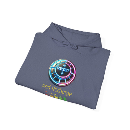Reset and Recharge Graphic Hoodie for Relaxation