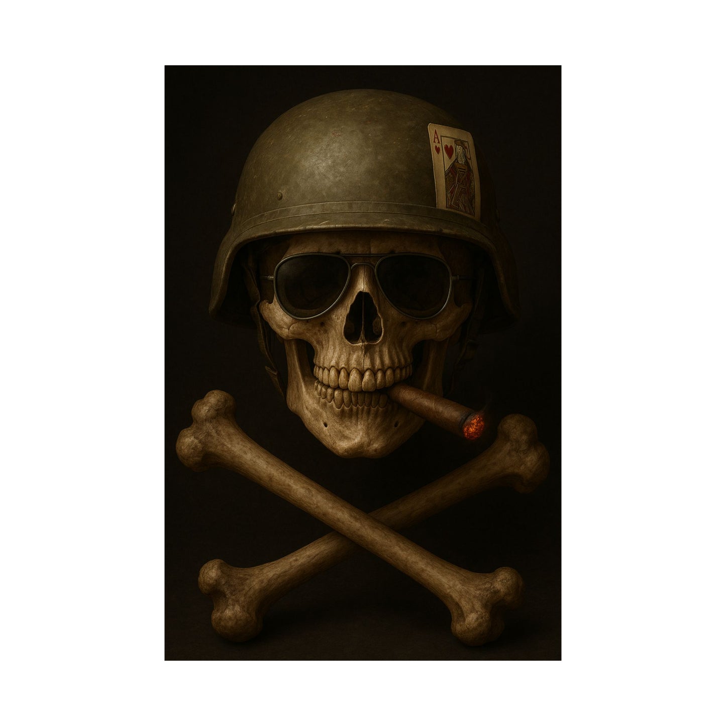 Ace – Tactical Skull Matte Poster
