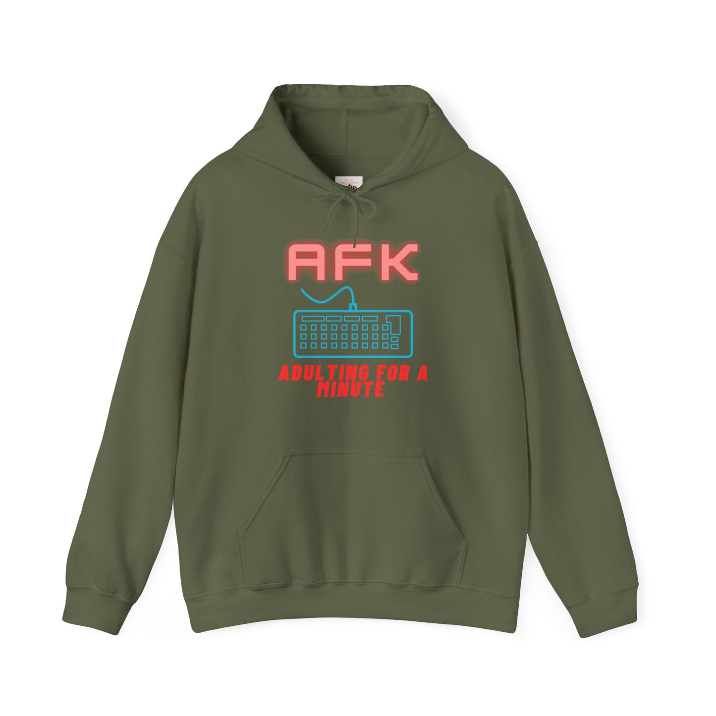 AFK Adulting for a Minute Hoodie - Unisex Comfortable Sweatshirt for Gamers